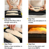 Large Silicone Baking Mold – Non-Stick Baguette & Bread Tray, Food-Grade, Long Handle Oven Bakeware (500 ml+ Capacity)