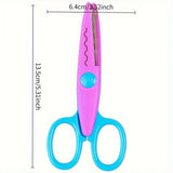 6-Piece Decorative Scissors Set – 5″ Safe Craft Scissors for Scrapbooking & DIY Projects