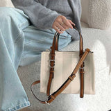Retro PU Leather Tote Bag for Women – Solid Color Top Handle, Shoulder & Crossbody Satchel Work Handbag