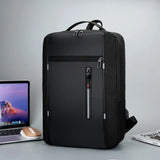 17" Anti-Theft Business Laptop Backpack with USB Converter — Travel & Work Organizer Bag