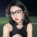 Light Frame Anti-Blue Light Glasses – Transparent Black Square Eyewear for Women & Men, Lightweight Optical Spectacle for Eye Protection