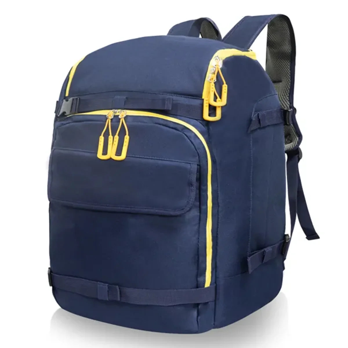 50L Ski Backpack for Winter Sports – Large Capacity Blue Travel Pack for Helmet, Goggles & Accessories