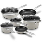 10-Piece Nonstick Induction-Ready Cookware Set – Bezia Pots & Pans with All-Stove Compatibility