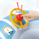Baby Swim Float for 1-Year-Old – Sports Car Shape Inflatable Ring with Steering Wheel & Sunshade