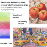 72-Color Oil-Based Drawing Pencil Set – Professional Art Supplies for Adults & Artists 🎨
