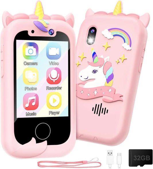 Kids Smart Phone Toy for Girls – Educational Learning Play Cell Phone with Music, Games & Lights, Perfect Birthday or Christmas Gift (Ages 3–10)