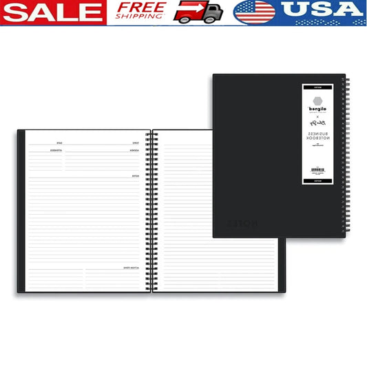Professional Business Notebook – Narrow Ruled Wirebound Journal for Meetings, Notes & Agendas 🖋️