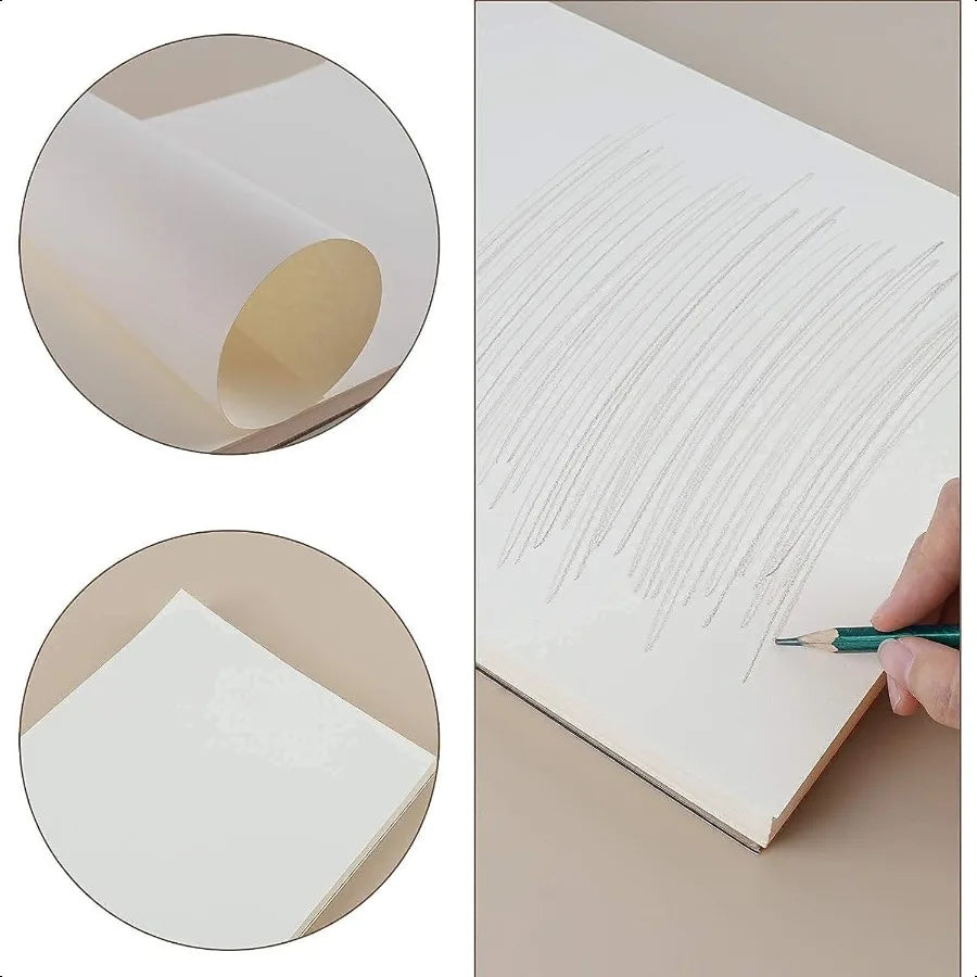 Fuxi 9×12″ Acid-Free Spiral Sketch Book – 100 Sheets 100 gsm Drawing Paper Pad