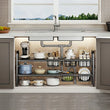 2-Tier Under-Sink Organizer Rack – Multi-Purpose Storage Shelf for Kitchen & Bathroom