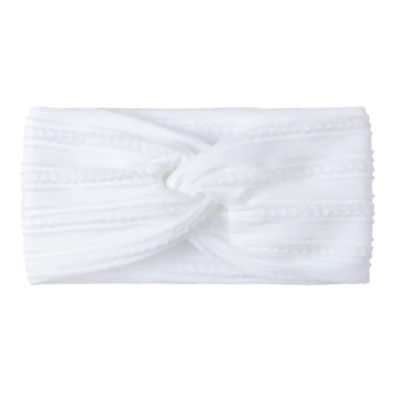 Soft Cable Knit Turban Headband for Baby Girls & Boys