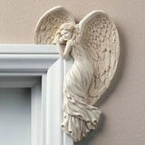 Angel Wings Resin Ornament – Elegant Door Frame & Garden Décor | Indoor & Outdoor Spiritual Home Gift
