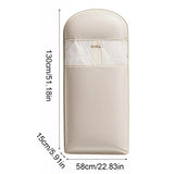 Space-saving hanging garment bag – self-compression coat cover with zipper & transparent design for dust protection