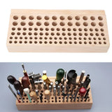 98-Hole Leather Carving Tool Storage Box – Precision Organizer for Craft & Hobby Tools