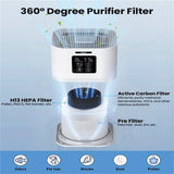 2-in-1 Air Purifier & Aromatherapy Diffuser — H13 HEPA Filter, Auto Mode, Quiet Operation for Home & Pets