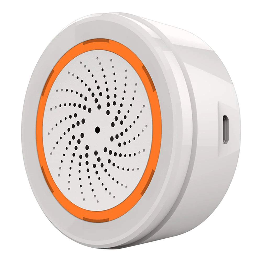 Smart Tuya Zigbee Alarm Siren – 90dB Sound & Light Home Security System with App & Remote Control