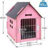 Indoor Wooden Pet House – Cozy Bed for Small Dogs & Cats