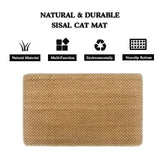 Premium Sisal Cat Scratching Mat – Furniture & Wall Protector for Indoor Cats, Durable Rug Design Promotes Healthy Scratching