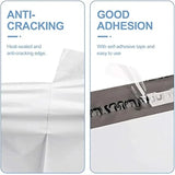 100 Pack White Courier Mailing Bags – Self-Seal Plastic Packaging Pouches, Durable Express Storage & Shipping Envelopes