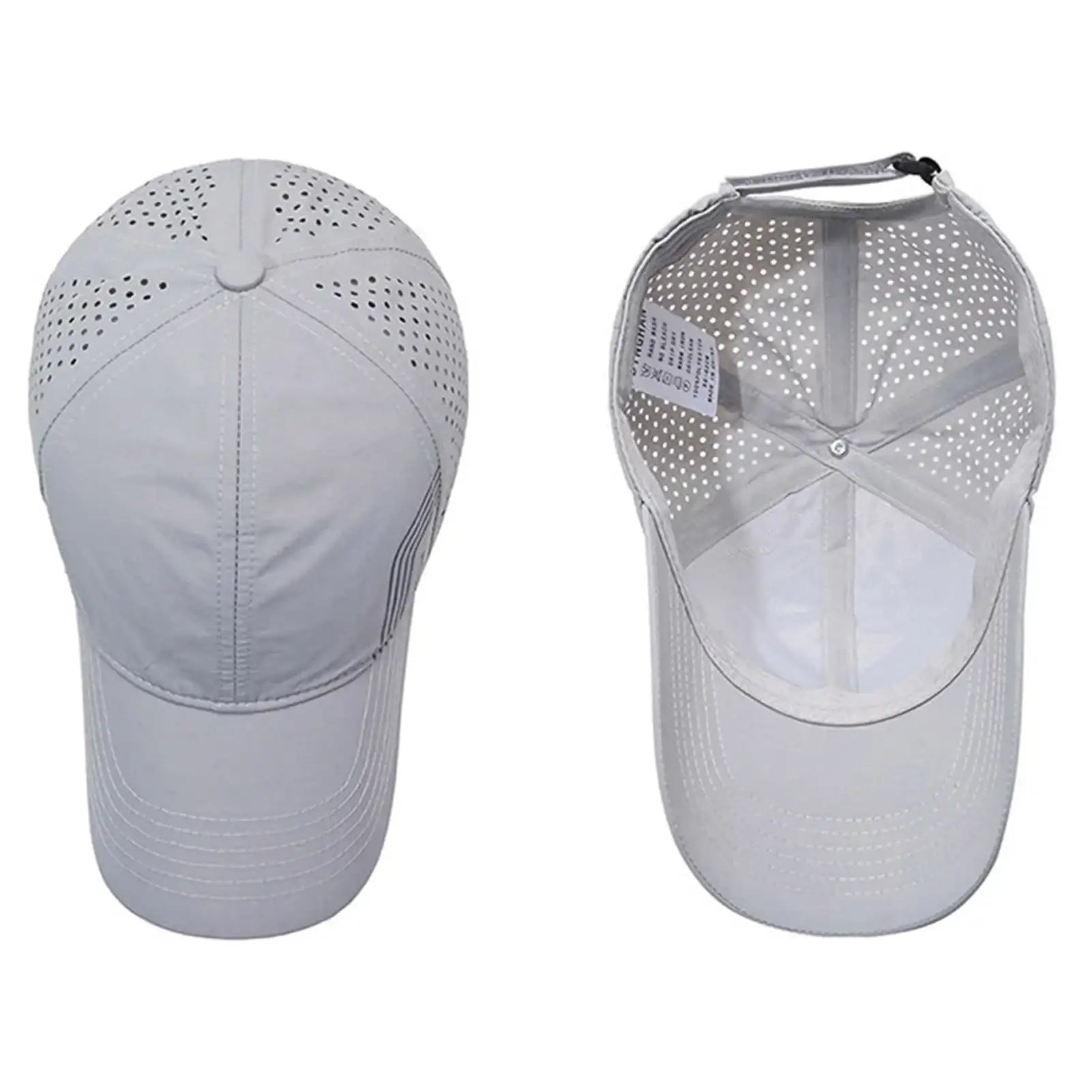 Fashion Solid Baseball Cap for Men – Breathable Mesh Sports Casual Visor Hat, Quick-Dry Summer Hollow-Out Hip-Hop Style