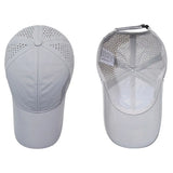 Fashion Solid Baseball Cap for Men – Breathable Mesh Sports Casual Visor Hat, Quick-Dry Summer Hollow-Out Hip-Hop Style