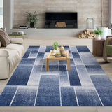 Modern Geometric Area Rug – Soft Washable Floor Carpet for Living Room, Bedroom & Dining Space