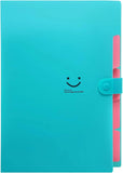 A4 Expanding File Folder – Portable Pocket Organizer with Multiple Sections for School, Office & Home (Purple)
