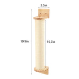 Cat Climbing Shelf – Wall-Mounted Four-Step Stairway with Sisal Scratching Post, Tree Tower Platform for Jumping & Climbing Pet Furniture