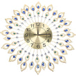 Crystal Modern Wall Clock – Elegant Silent Non-Ticking Round Design with Arabic Numerals for Living Room & Home Décor