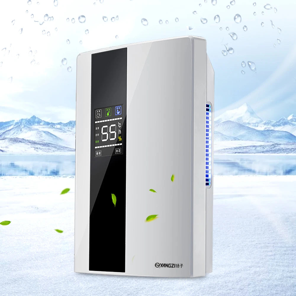 Intelligent Dehumidifier with Remote Control — 2200ml Large-Capacity, 90W Quiet Air Filter for Home Use