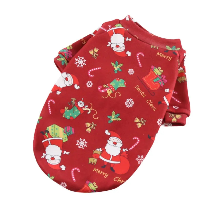 Christmas Dog Sweater – Warm Winter Pet Clothes for Small to Large Dogs & Cats (XS–4XL)