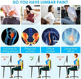 Memory Foam Lumbar Support Pillow – Ergonomic Back Cushion for Office, Home & Car, Relieves Back Pain and Improves Posture
