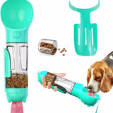 4-in-1 Dog Water Bottle – Portable Travel Water & Food Dispenser for Dogs