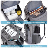 Large-capacity pickleball racket backpack – portable paddle bag rucksack for hiking, sports, traveling & outdoor outings
