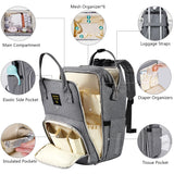 Sunveno Stylish Upgrade Diaper Bag Backpack – 20L Large Capacity Multifunction Travel Maternity Baby Bag