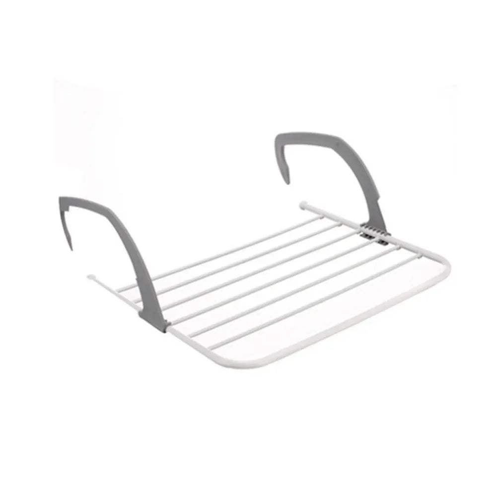 Portable Balcony Clothes Airer – Foldable Extendible Laundry Dryer Rack for Clothes, Nappies & Shoes (Indoor/Outdoor)