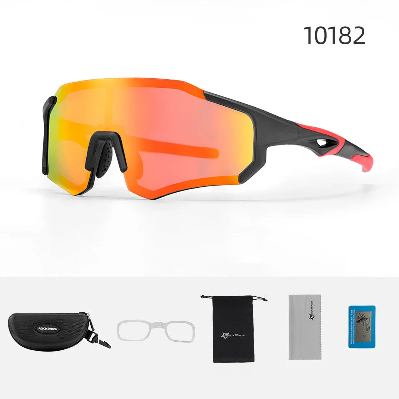ROCKBROS Cycling Glasses – Photochromic Polarized Sports Sunglasses with UV400 Protection for Biking, Skiing & Outdoor Sports