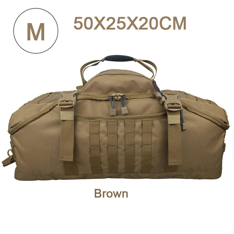 35L/50L/80L outdoor mountaineering MOLLE tactical backpack – large waterproof hiking, camping & travel duffel rucksack bag