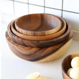 “Eco-Friendly Wooden Salad Bowl – Japanese Practical Large Wooden Soup & Kitchen Supplies”