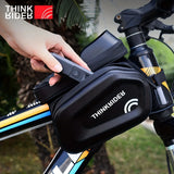 Waterproof Top-Tube Bike Frame Bag with 7″ Phone Pouch – Cycling Accessory for MTB & Commuter