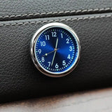 Fashionable car watch – glow-in-the-dark luminous mini dashboard clock with night light, stick-on design for vehicle accessories