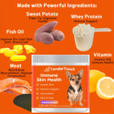 TenderTouch Allergy & Immune Supplement for Dogs – 240 Chews (2 × 180g Pack, 360g Total) for Seasonal Allergies, Itch Relief & Stronger Immunity