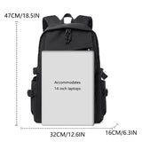 Premium 15-Inch Waterproof Polyester Backpack for Men & Women – Lightweight, Durable & Modern Design