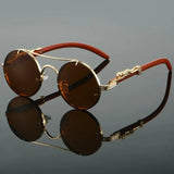 Vintage Round Sunglasses – Retro Double Bridge Multicolor Shades for Men & Women, UV400 Luxury Fashion Eyewear