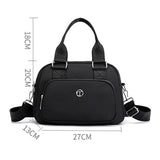 Women’s Solid Color Nylon Crossbody Bag – Large-Capacity Casual Messenger Shoulder Tote with Adjustable Strap for Travel & Weekend Use