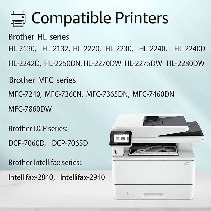 TN450 Compatible Black Toner Cartridge – For Brother HL-2230/2240/2270DW/2280DW Series (1-Pack)