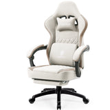 Dowinx Gaming Chair – Breathable Fabric Computer Chair with Pocket Spring Cushion, Gel Pad & Side Storage Bag
