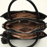 Women’s Floral Embossed Handbag – Large Capacity Fashionable Leather Crossbody for Work & Daily Use 👜✨