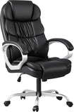 💺 High-Back Office Chair – PU Leather Executive Computer Desk Chair with Adjustable Height & Padded Swivel Seat