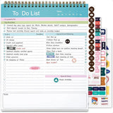 Spiral Bound To-Do List Notepad – 52 Undated Daily Planning Sheets 📋🖊️