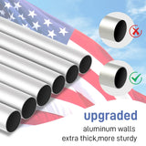 30 ft Sectional Aluminum Flag Pole Kit – Extra-Thick In-Ground Flagpole for Outdoor Use (Includes 5×3 US Flag)